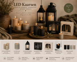 LED Kaarsen – Veilig & Sfeervol kaarslicht zonder zorgen