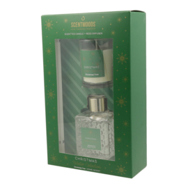 Christmas Tree Giftset Geurkaars & Diffuser  Frisse kerstboomgeur