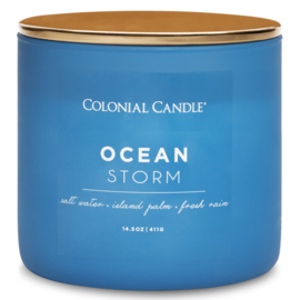Ocean Storm Colonial Candle Pop Of Color sojablend geurkaars  411 g