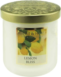 Lemon Bliss Geurkaars soja-wax mix Heart & Home® 75 branduren