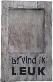 fotolijst "vind ik leuk" 22x14cm antique