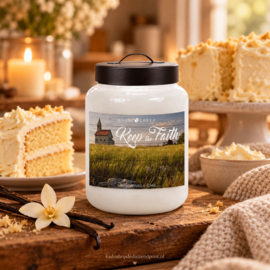 Warm Vanilla Cake Label Keep the Faith ) Goose Creek Geurkaars 150 Branduren