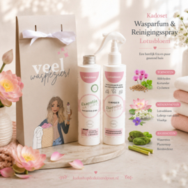 Kadoset Wasparfum & Reinigingsspray Lotusbloem Essentia Nature