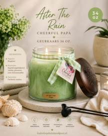 After The Rain geurkaars Cheerful Candle Papa Collectie 155 branduren
