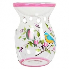 Hand Painted Bird Wax Melt Burner 14cm