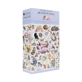 Wrendale Designs Jigsaw Puzzel  Feline Friends ( Katten)