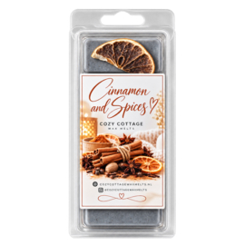 Cinnamon & Spices waxmelt 65 gram sojawas Cozy Cottage