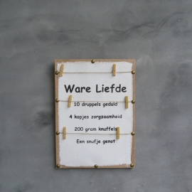 Memobord Ware liefde 41x59cm