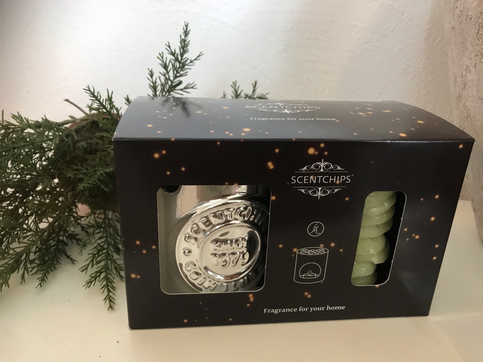 Sparkles cadeauset Scentchips® Basic Logo Zilver - Brander