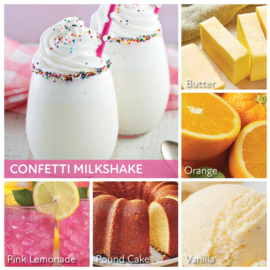 Confetti Milkshake  geurkaars  Cheerful Candle  2 lonten 680 gram