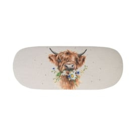 Wrendale Designs Brillenetui Highland Cow “Just for Moo”