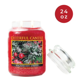 Sugarberry Spruce geurkaars Cheerful Candle 680 g – 2 lonten