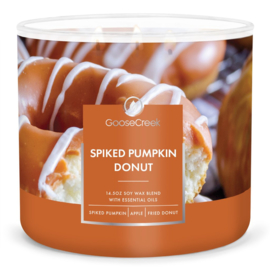 Spiked Pumpkin Donut  3-Wick Candle Goose Creek Candle  Soy Blend   3 Wick Tumbler