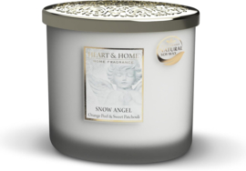 Snow Angel Soywax Ovaal 2 wick  Candle  230 gram Heart & Home