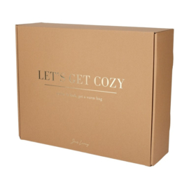 Giftset Cozy taupe - beige   plaid, kruik en mokken  Jens Living