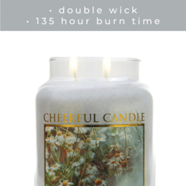 Chamomile & Amber Mist geurkaars Cheerful Candle 2 lonten 680 gram