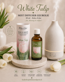 White Tulip (Witte Tulp) Mist Diffuser geurolie 50 ml Boles d’olor – frisse bloemige geur