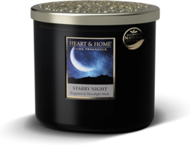 Starry Night  geurkaars Heart & Home® Ovaal 220 gram