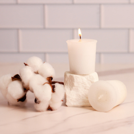 Crisp Cotton Cheerful Votive set van 2 incl glaasjes