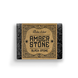 Black Stone Boles d'olor Amber Stone 4,5 x 3,5 cm  gewicht 25 gram.
