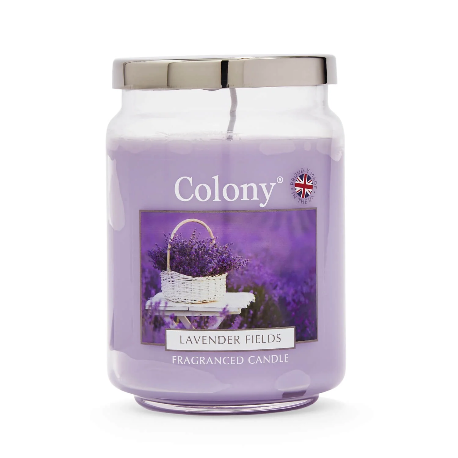 Lavender Fields Colony Large Jar Candle  100 branduren