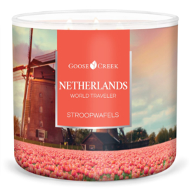 Stroopwafels  Goose Creek Candle® Netherlands World Traveler 3 Wick  453 gram