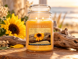 Sunflower & Driftwood  geurkaars Cheerful Candle 680 g – 2 lonten