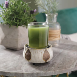 Bronze Leaf Candle Warmers® 2-in-1 klassieke geurlamp en waxmelt brander