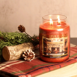 Cozy Cabin geurkaars Cheerful Candle 2 lonten 680 gram