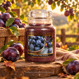 Plum Orchard Geurkaars Cheerful 2 wick 680 gram – 2 lonten