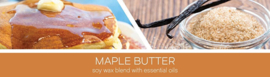 Maple Butter ( label Just Smile ) Geurkaars Goose Creek Artwork Candle 150 Branduren