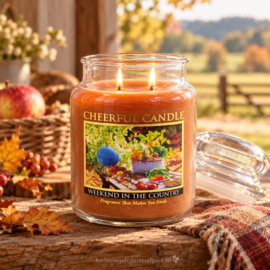 Weekend in the Country Cheerful geurkaars 680 g – 2 lonten