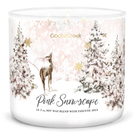 Pink Snowcape Goose Creek Candle®  3 Wick 411 gram