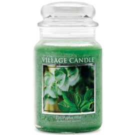 Eucalyptus Mint  Village Candle  Large Jar 170 Branduren