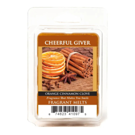 Orange Cinnamon Clove Waxmelt 68 gram Cheerful Giver