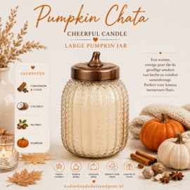 Pumpkin Chata geurkaars Large Pumpkin Jar (130 branduren)