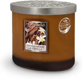 Sandalwood & Vanilla Heart & Home® Ellipse geurkaars 220 g