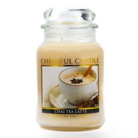 Chai Tea Latte geurkaars Cheerful Candle 2 lonten 680 gram