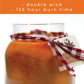 Orange Cinnamon Clove Cheerful Papa  geurkaars 34 Oz.