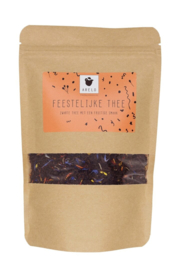 Feestelijke thee Arelo zak fruitige zwarte  Losse thee 75 Gram