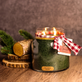 Balsam Cedar geurkaars Cheerful Candle Papa Collectie 155 branduren