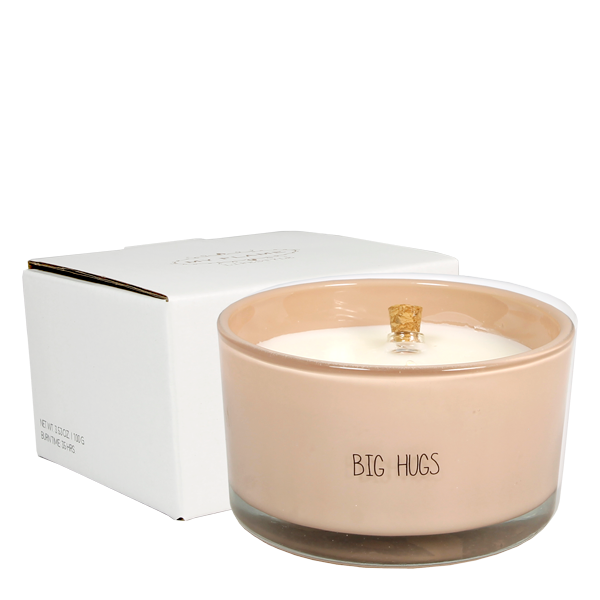 💕 Flessenpost geurkaars Big Hugs – Green Tea Time