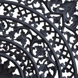 PTMD wandpaneel Akoulina zwart 120 cm 4 Delen