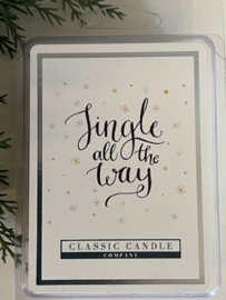 Jingle All The Way Classic Candle Wax Melt 90g - frisse wintergeur met dennen & houttonen