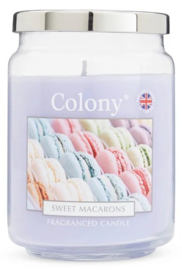 Sweet Macaroons Colony Large Jar Candle  100 branduren