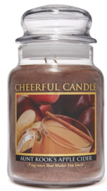 Aunt Kook's Apple Cider Geurkaars Cheerful  2 wick 680 gr