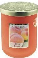 Peach Passion Heart & Home Veganistische soja-wasmix Geurkaars 340 gram