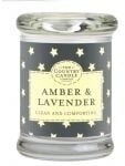Amber & Lavender  mini geurkaars The Country Candle 20 geururen