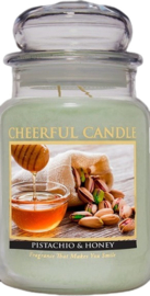 Pistachio & Honey Geurkaars Cheerful  2 wick 680 gr