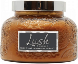 Black Clove Cinnamon Orange  Cheerful Candle Large Geurkaars  20 Oz Lush Rood